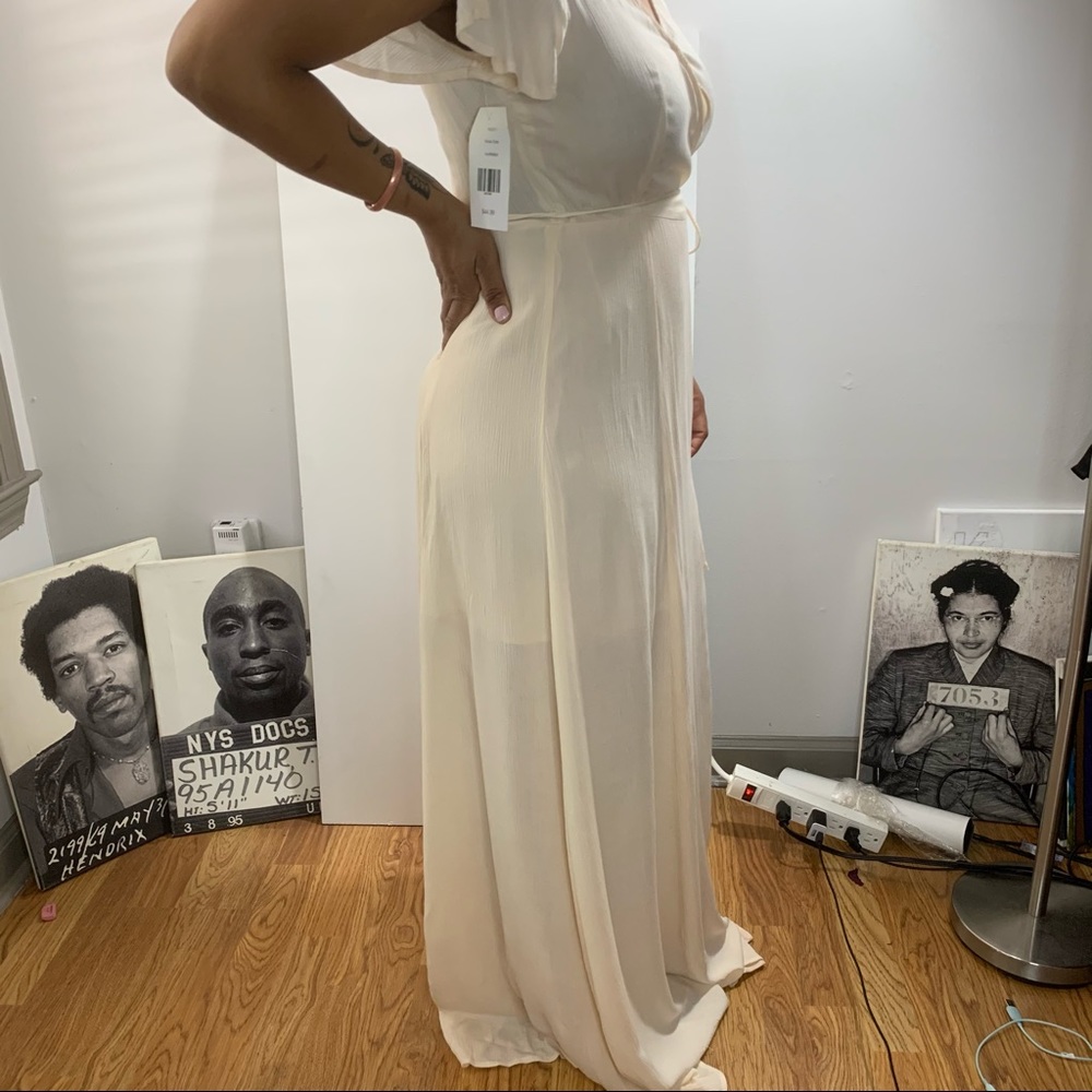 Roko Peach Maxi/ wrap flow dress